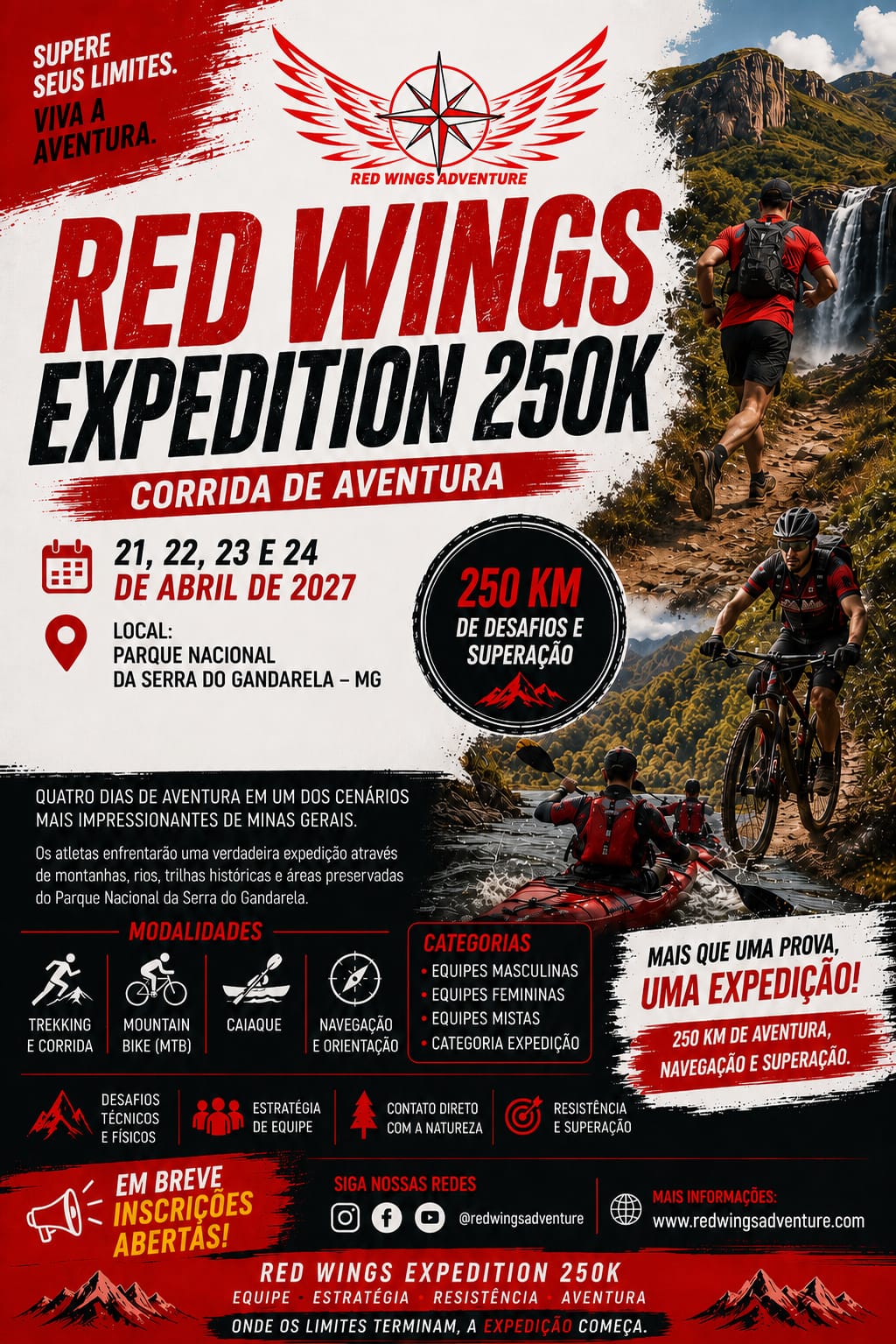 Foto destaque do evento Red Wings Adventure 2027