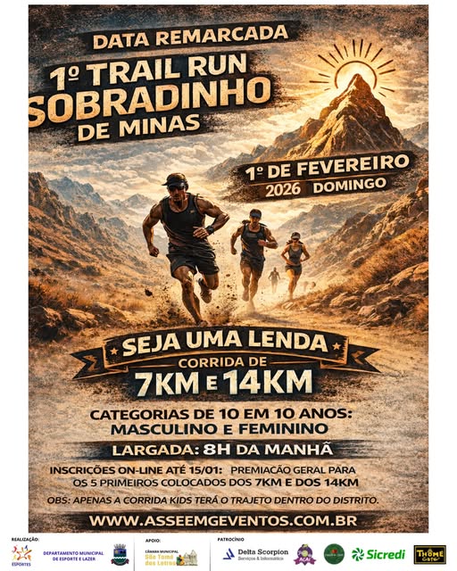 1º Trail Run Sobradinho de Minas 2026
